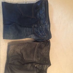 Jeggings black and blue